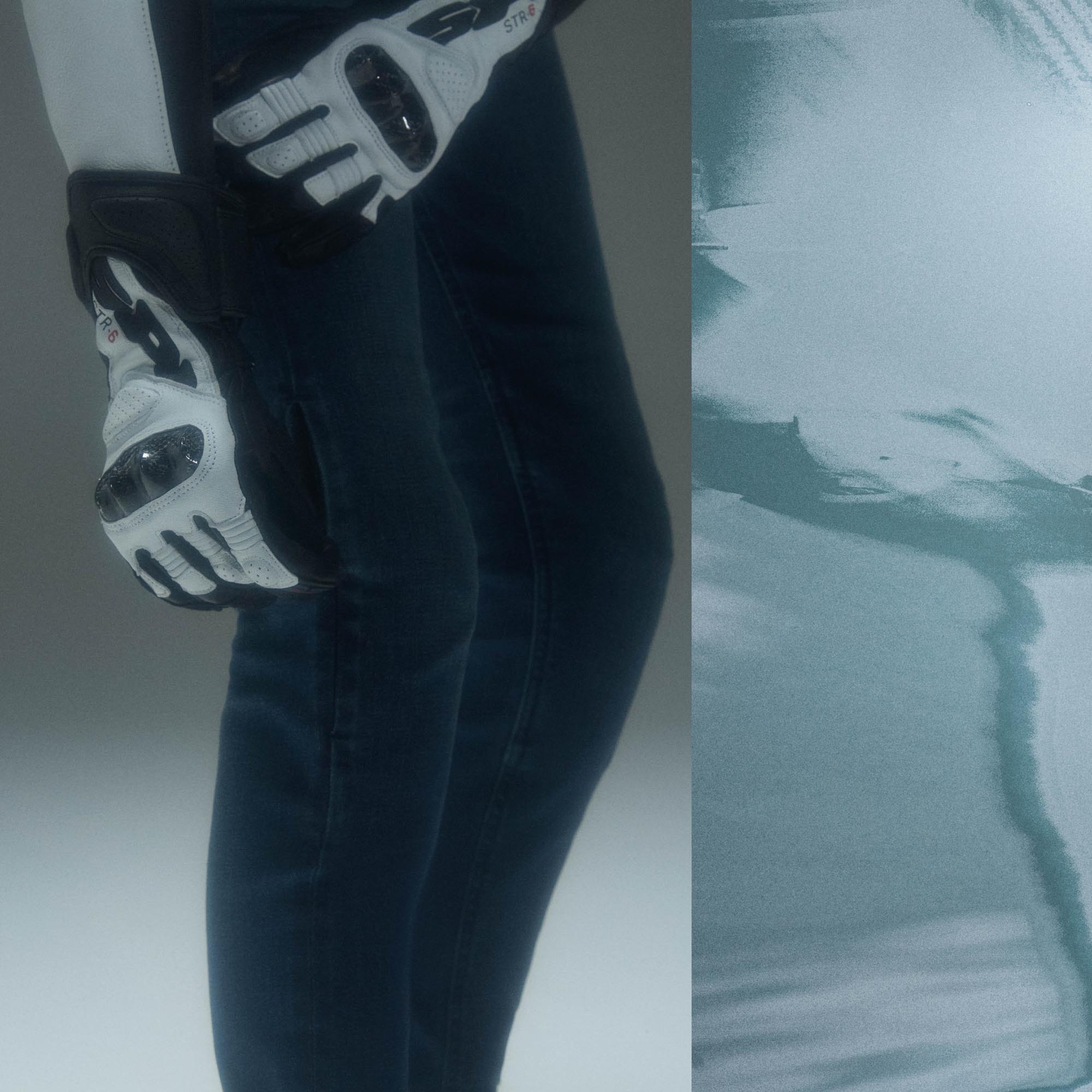 Spidi J-Fit Superslim HW Damer motorcykeljeans blå/mørkeblå 33 Figur 4