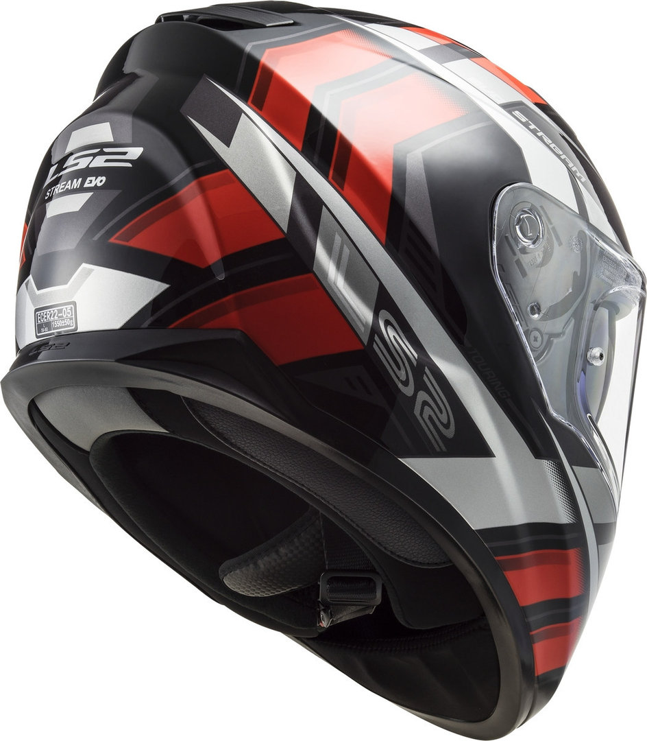 LS2 FF320 Stream Evo Loop Helm Zwart/Rood Verlies (59/60) Figuur 5