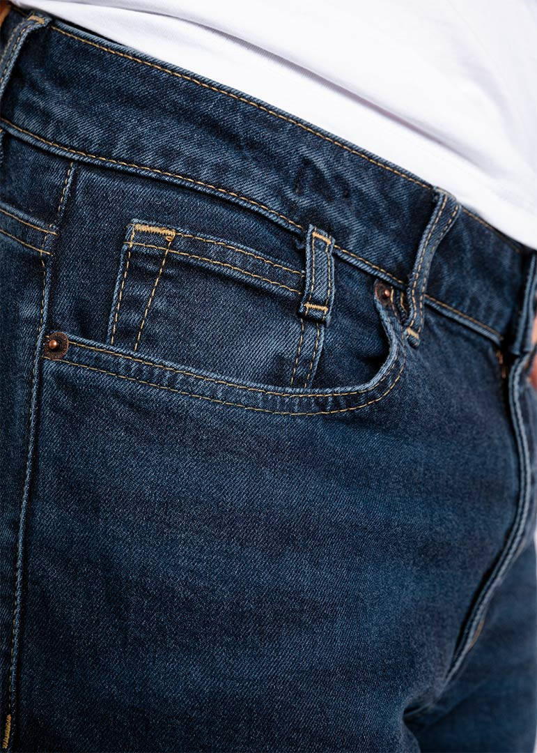 John Doe Pioneer Mono Vaqueros de moto Blue Stone Wash 32 L32 Figura 11