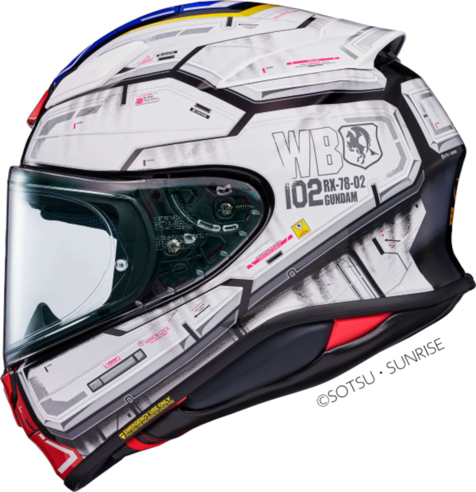 Shoei NXR2 Gundam Helmet XS (53/54) Figure 2