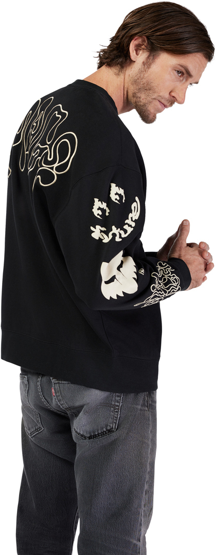 FOX Hello Future Oversized Crew Pullover negru L Figura 4