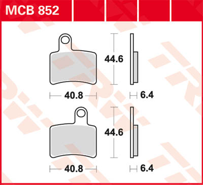 TRW Lucas Bremsbelag MCB852 Figur 1