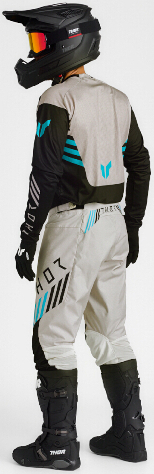 Thor Launchmode Zone Pantaloni da motocross nero/beige 34 Figura 8