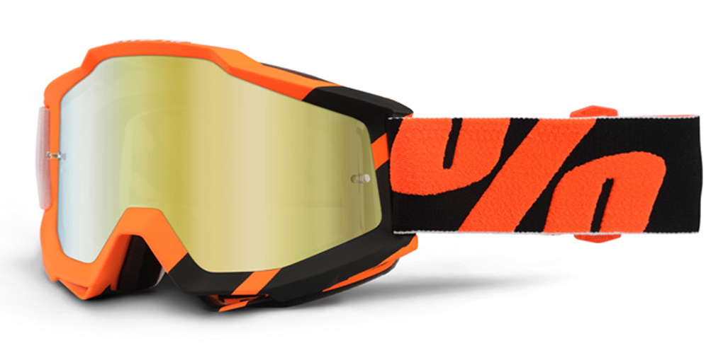 100% Accuri Extra Ochelari de motocross Portocaliu/Negru Figura 1