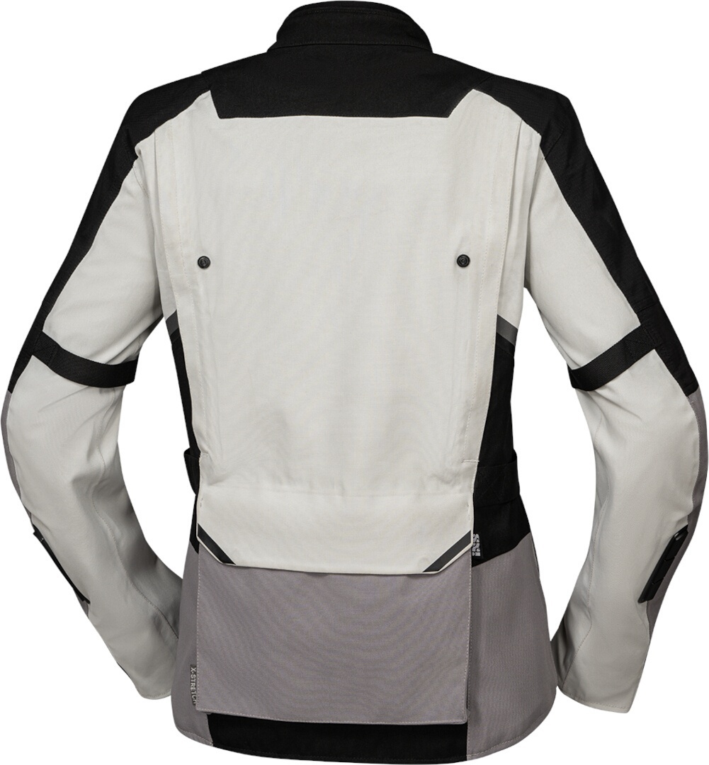IXS Tourster-STX 1.0 vattentät damer motorcykel textil jacka ljusgrå 4XL Figur 2