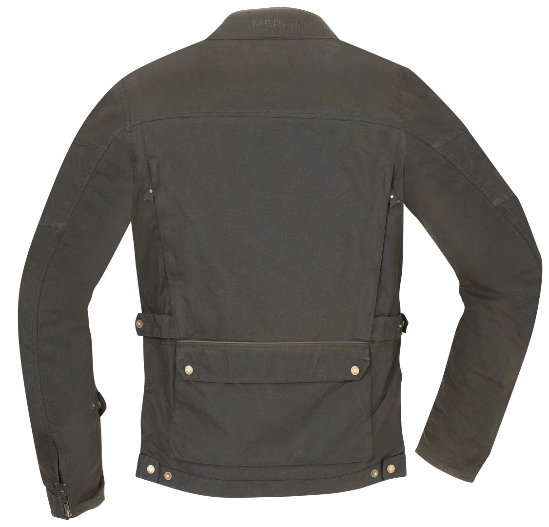 Merlin Monty D3O Wax Explorer Motorcycle Textile Jacket olive L Figure 3