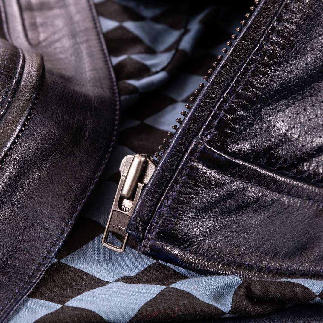 HolyFreedom Due Motorcycle Leather Jacket dark blue XXL Figure 4