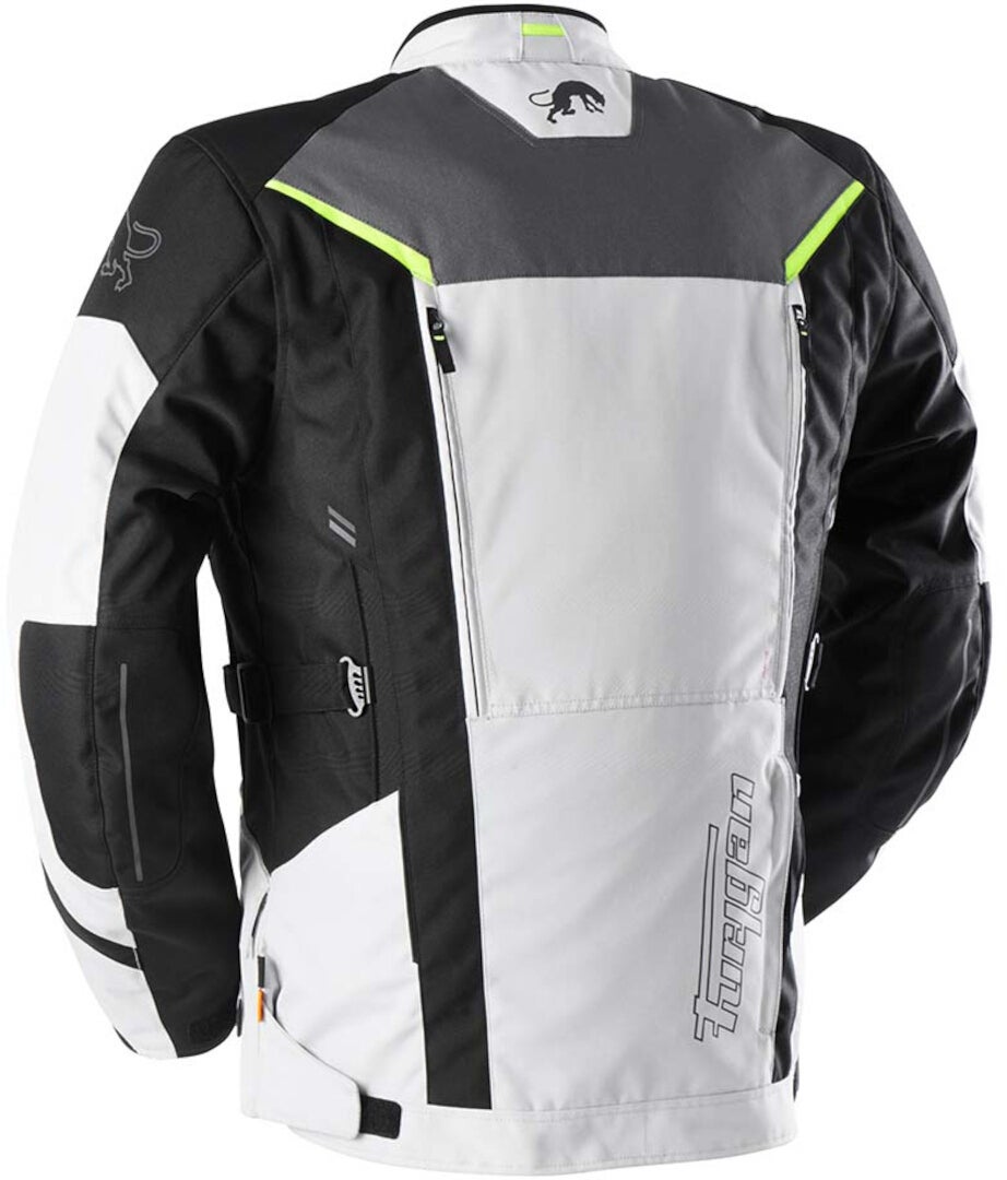 Furygan Brooks Motorcycle Textile Jacket black/white/yellow/grey 4XL Figure 2