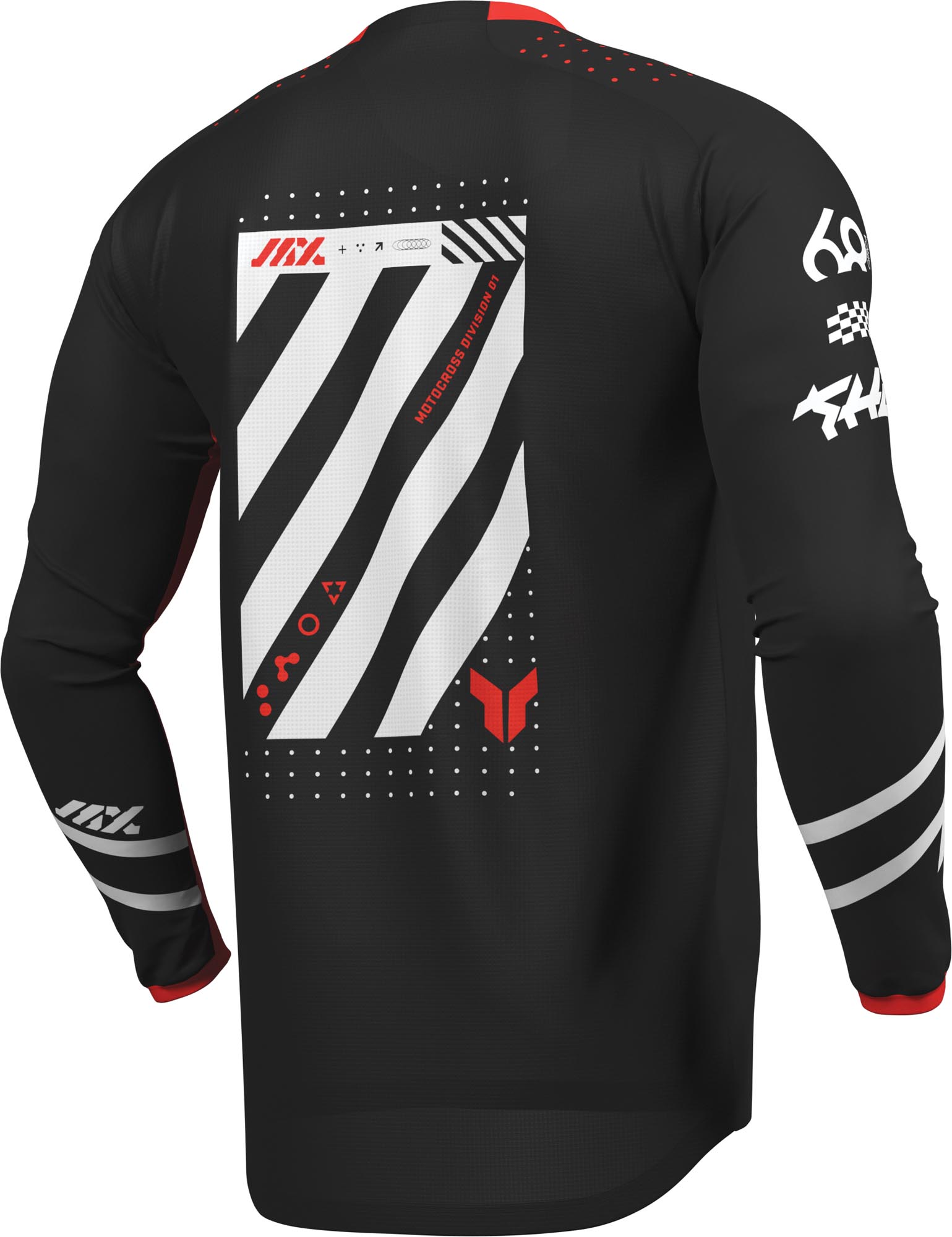 Thor Launchmode Futura Motocross trøje sort/rød 3XL Figur 4