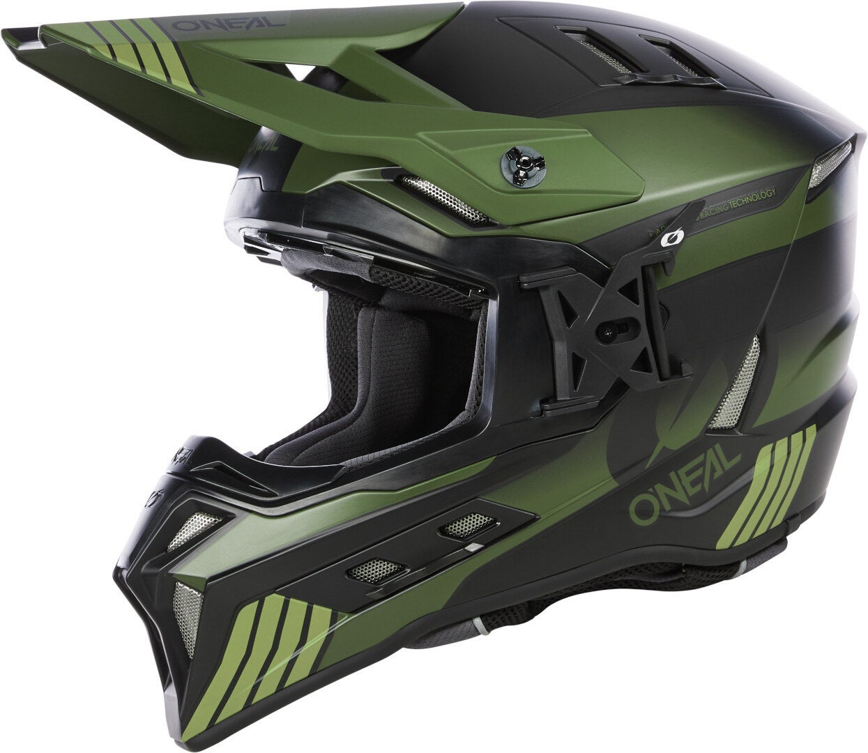 Oneal EX-SRS Hitch Motocross hjelm sort mat/grøn S (55/56) Figur 2