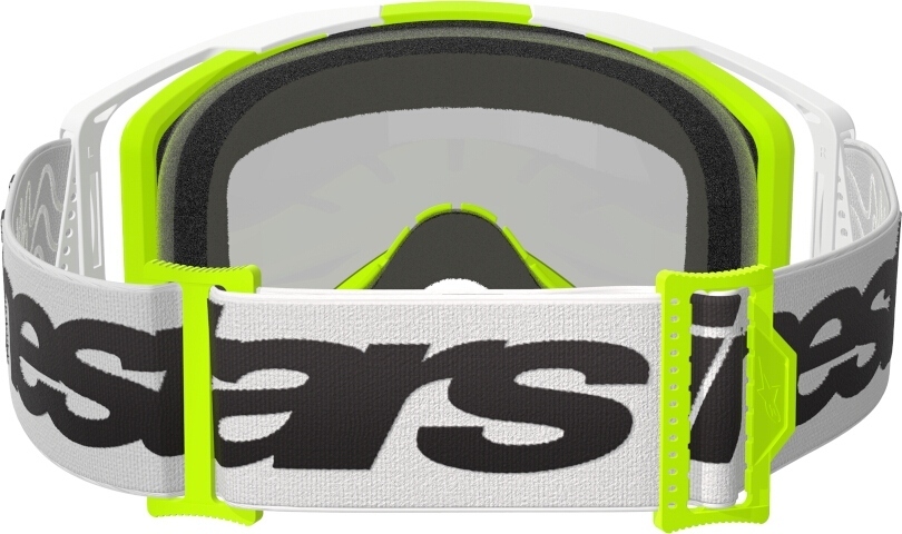 Alpinestars Vision 8 Wordmark Mirror Motocross Glasögon vit/gul Figur 4