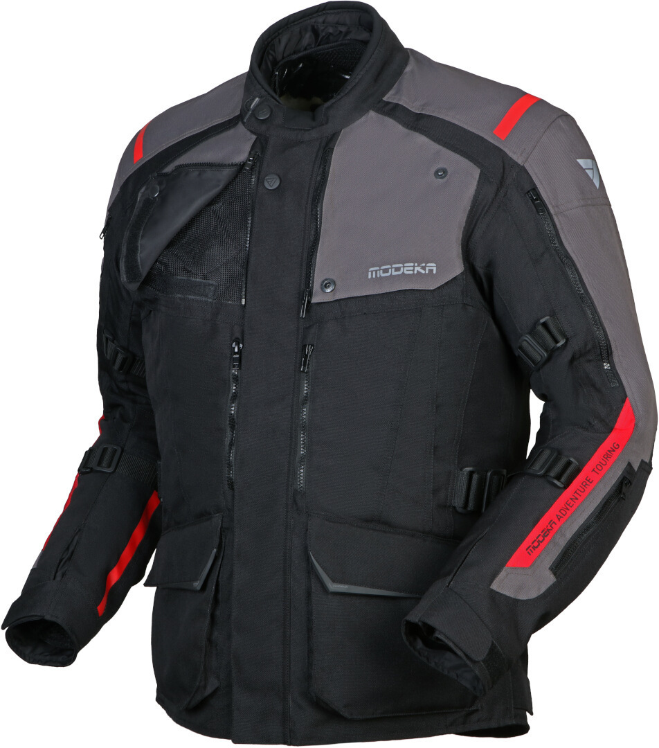 Modeka Varus waterproof Motorcycle Textile Jacket black/dark grey XL Figure 2