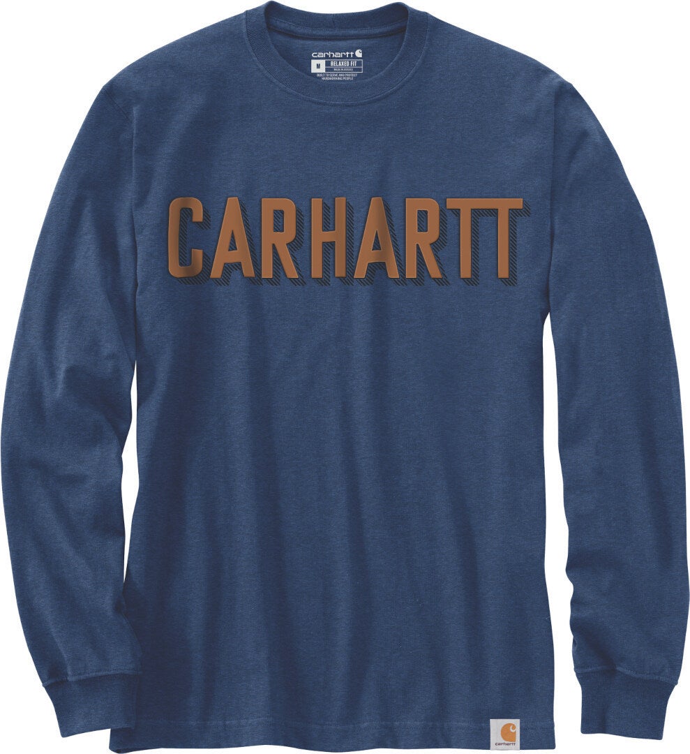 Carhartt Workwear Logo Langarmshirt blau XL Abbildung 1