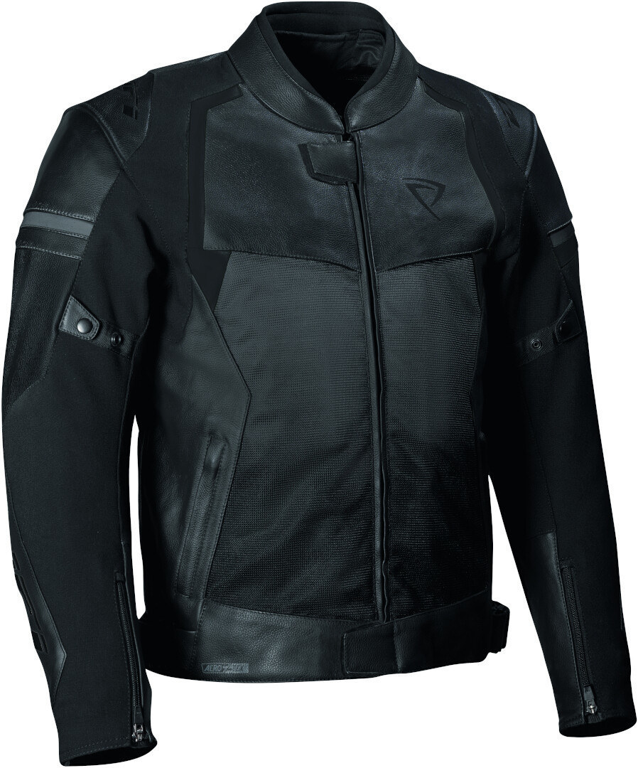 DIFI Oakland Aerotex Solid perforierte wasserdichte Motorrad Lederjacke 54 Abbildung 1