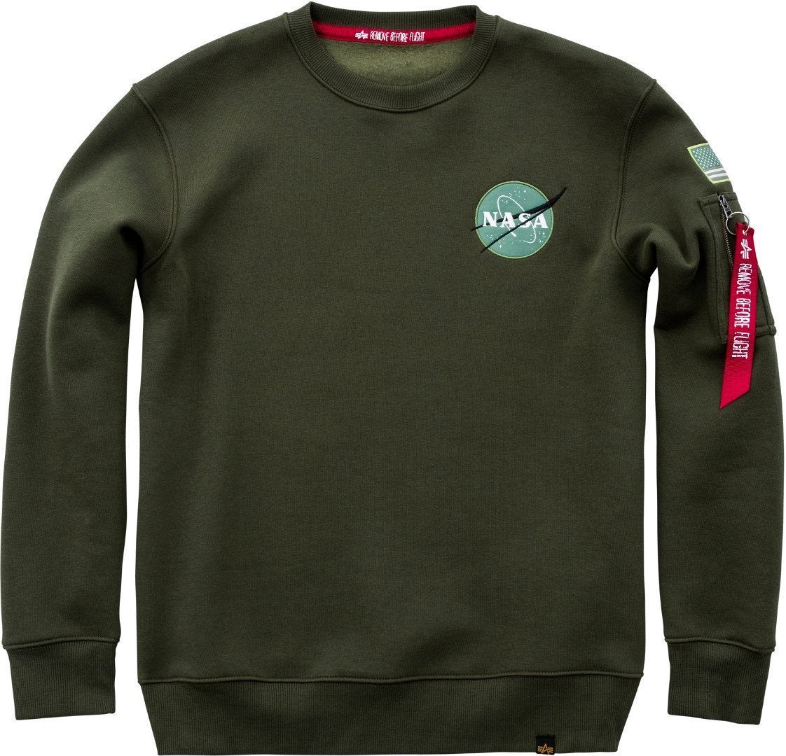 Alpha Industries Space Shuttle Sweatshirt dunkelgrün 3XL Abbildung 1