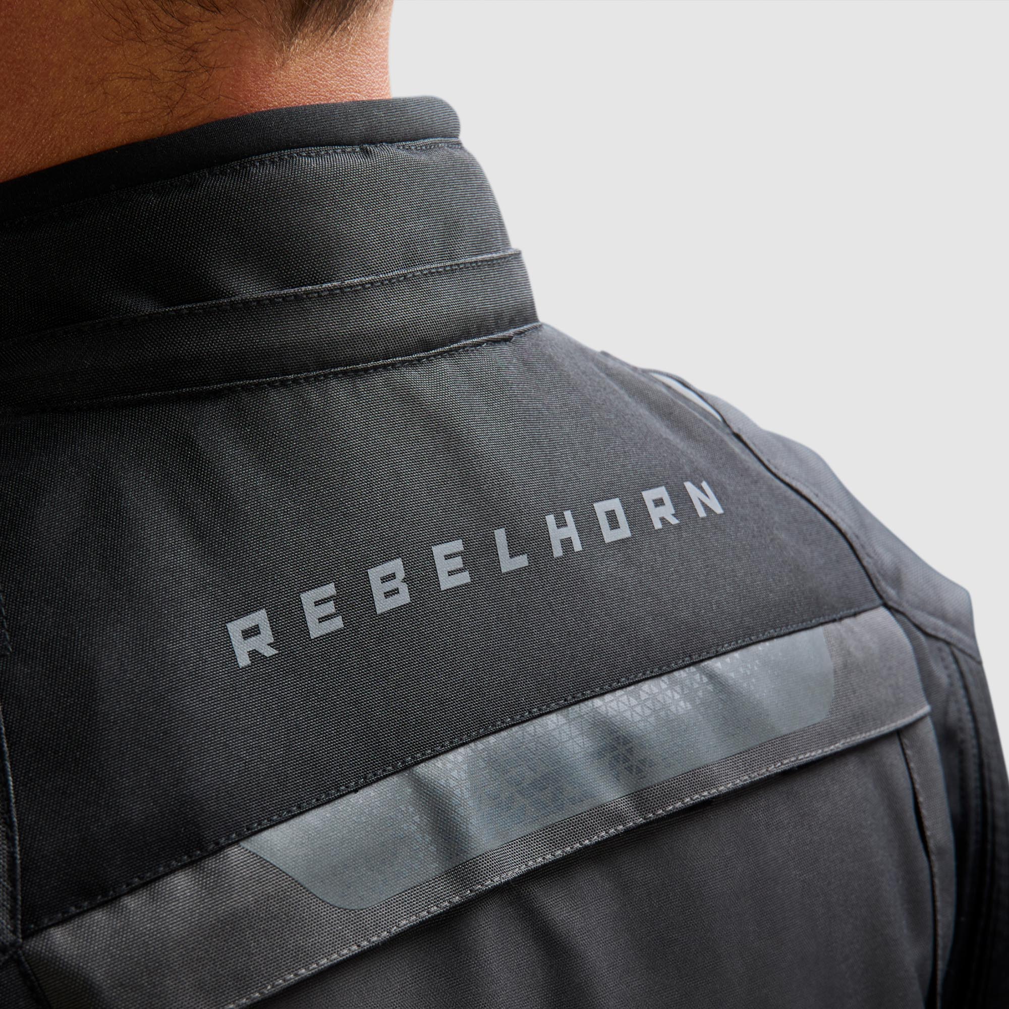 Rebelhorn Cubby 5 waterproof Motorcycle Textile Jacket dark grey/black/red XL Figure 12