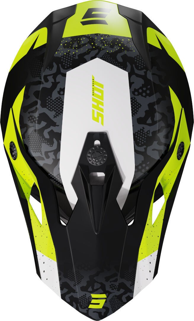 Shot Pulse Airfit Motocross Helmet black/yellow/white L (59/60) Figure 3