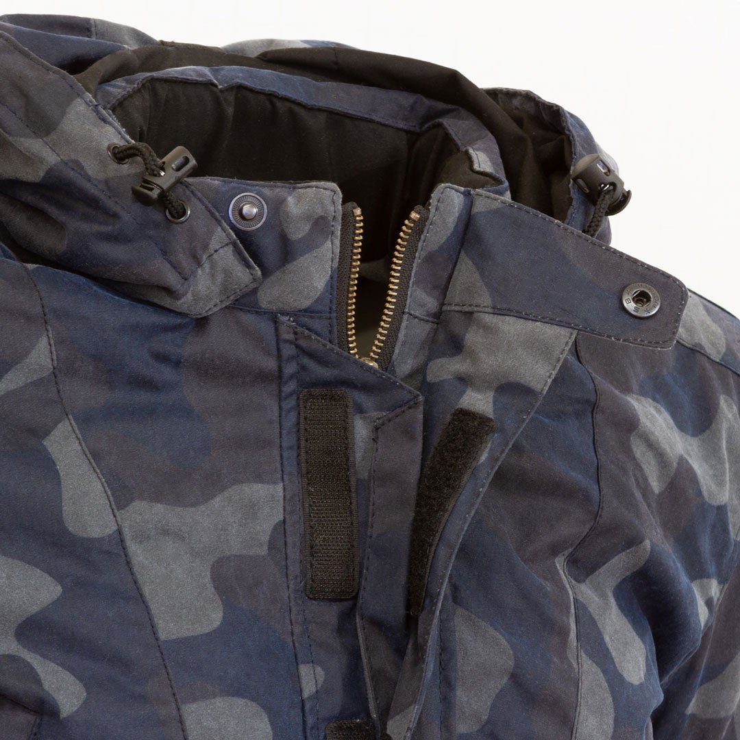 Merlin Belmot Camo Motorcycle Waxed Jacket dark blue XL Figure 2