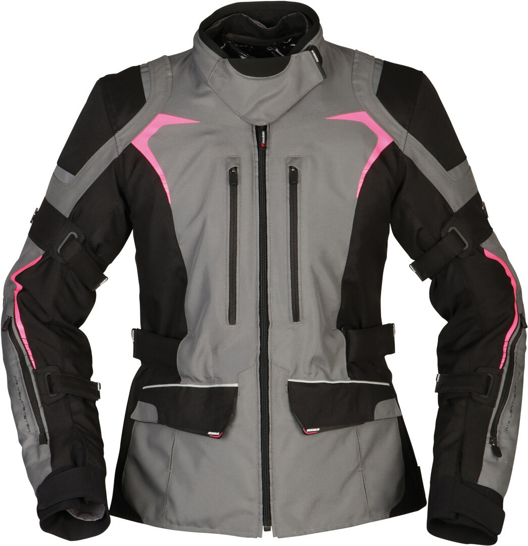 Modeka Elaya Damen Motorrad Textiljacke grau/schwarz 38 Abbildung 1