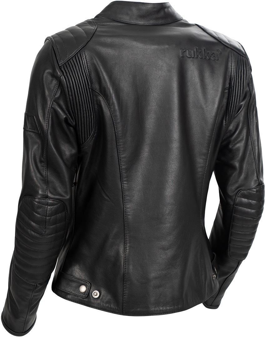 Rukka Mehan Damer motorcykel skinnjacka svart 48 Figur 2