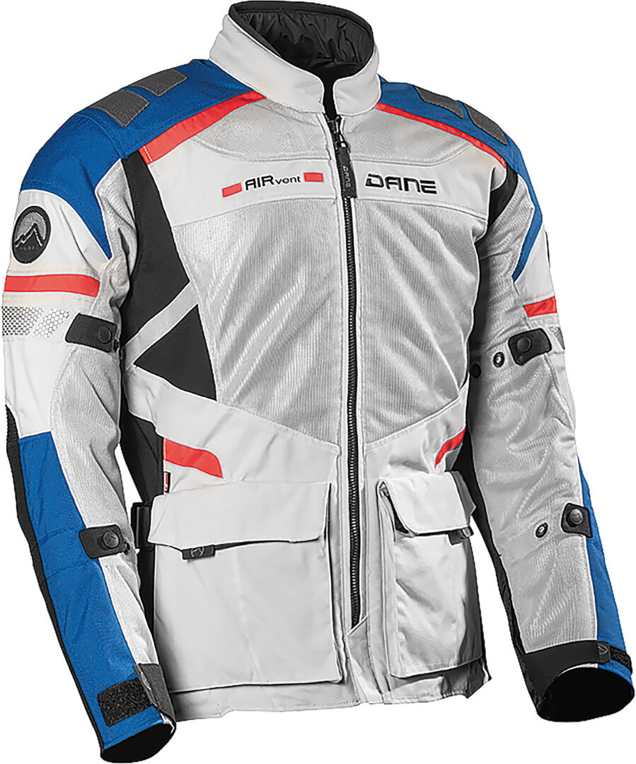 DANE Sundby Motorcycle Textile Jacket grey/black/blue 50 Figure 1