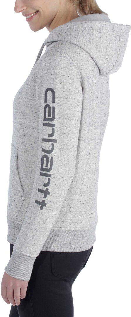 Carhartt Clarksburg Logo Hettegenser for damer grå XL Figur 6