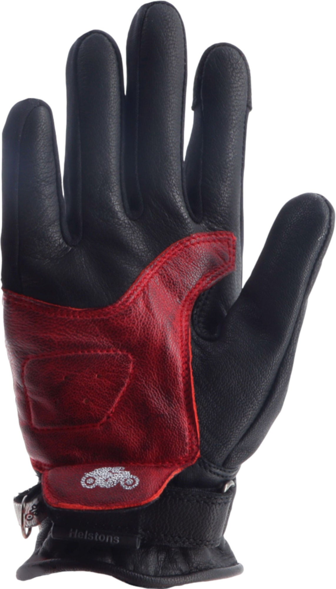 Helstons DS Air perforierte Damen Motorrad Handschuhe schwarz/rot/weiß 8 Abbildung 2