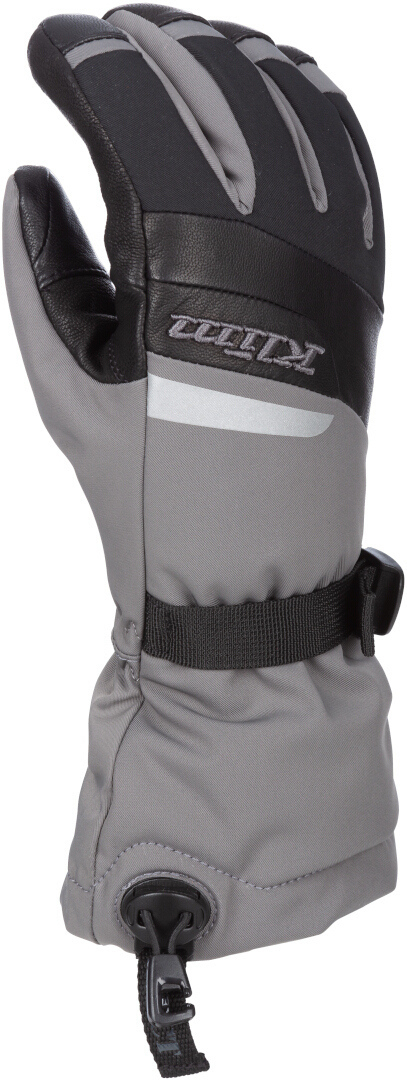 Klim Radiate Gauntlet Mănuși pentru snowmobile pentru doamne gri/negru XS Figura 1