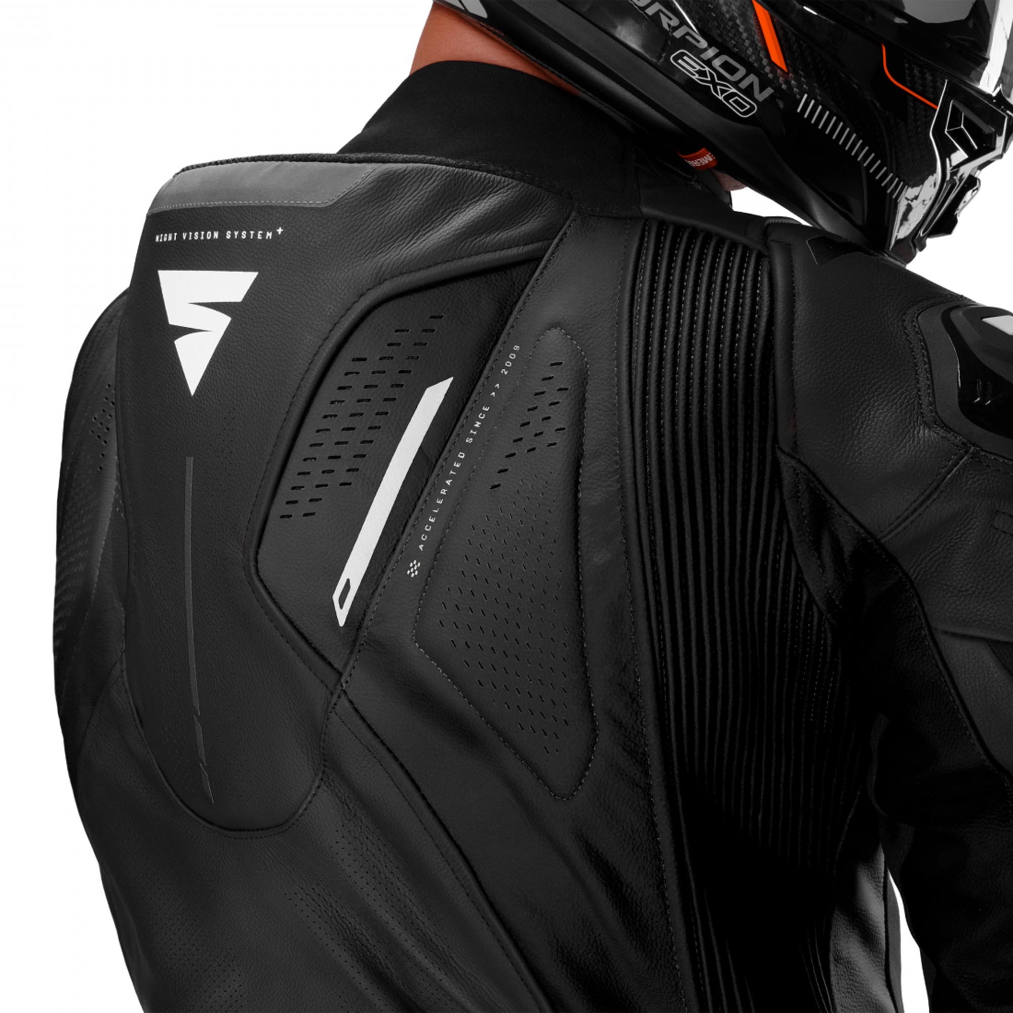 SHIMA Mission RS One Piece Motorcycle Leather Suit black/white 46 Figure 12