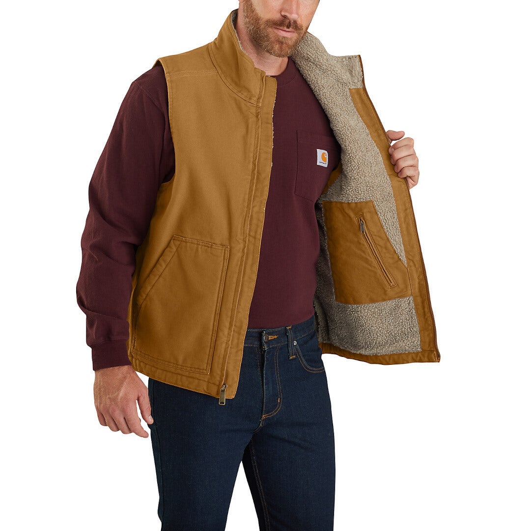 Carhartt Duck Mock Neck Weste braun XXL Abbildung 2