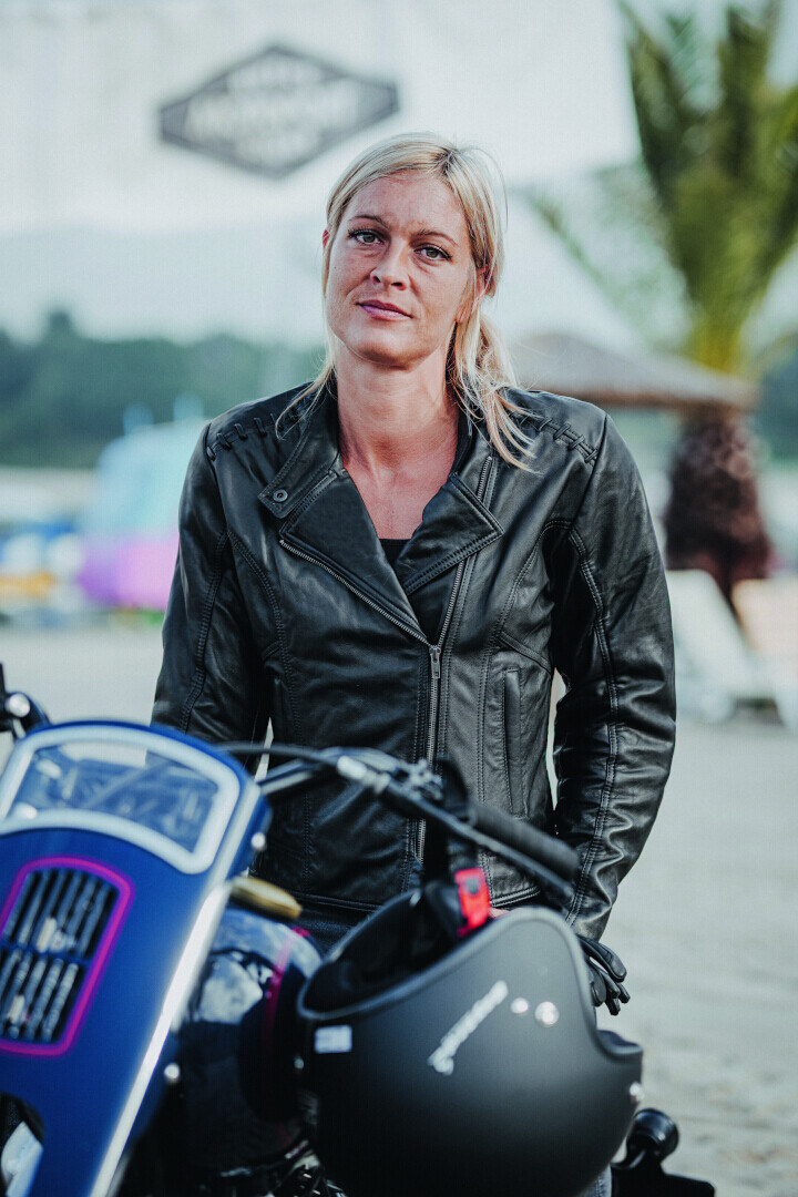 DIFI Rose Ladies Motorcycle Leather Jacket 44 Figure 3