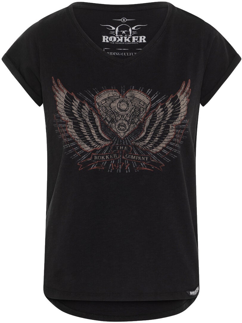 Rokker Heart Camiseta Feminina L Figura 1