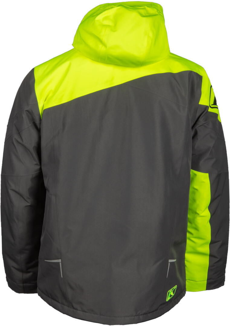 Klim Instinct 2022 Jachetă de snowmobil gri închis/negru/galben neon 3XL Figura 4