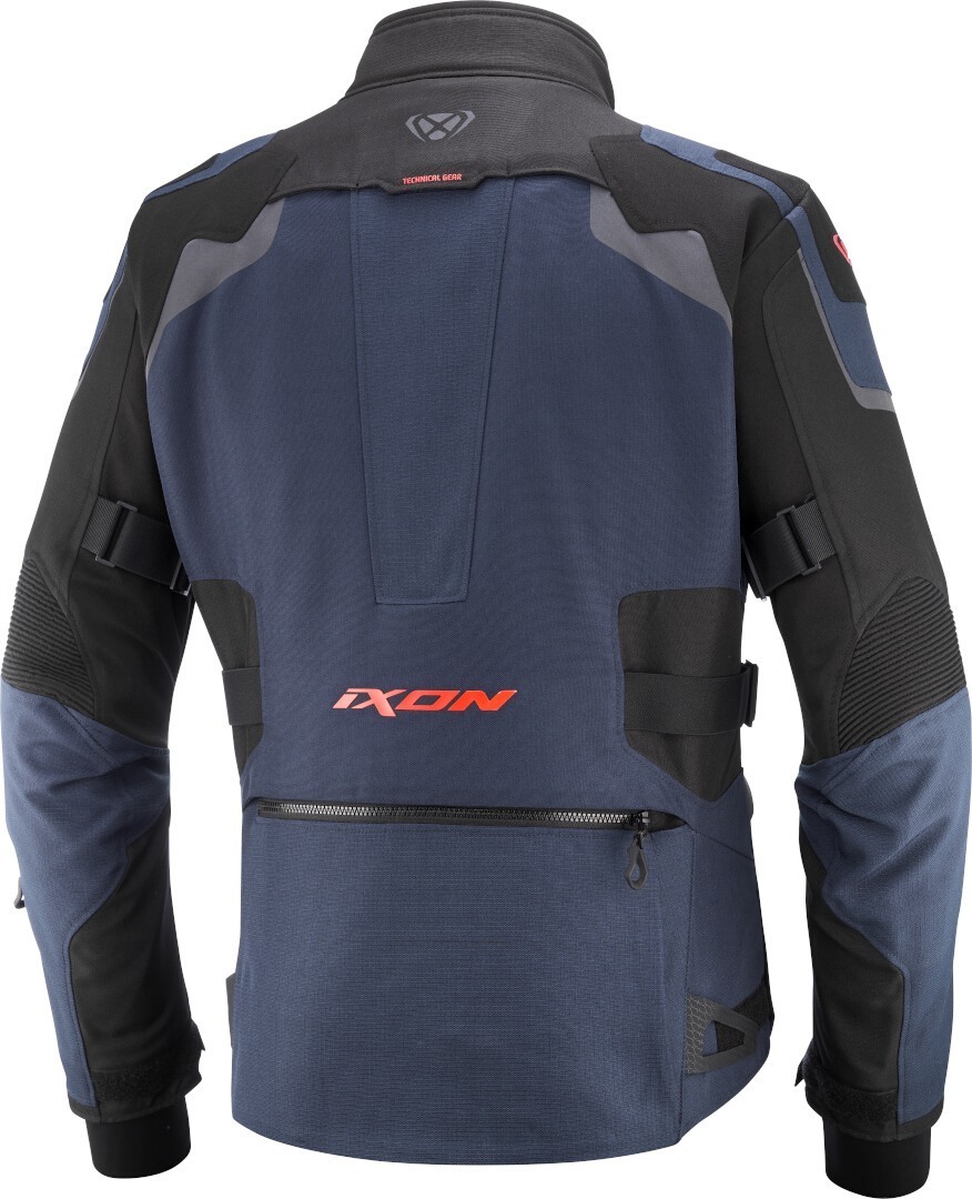 Ixon Odin waterproof Motorcycle Textile Jacket dark blue/red L Figure 2