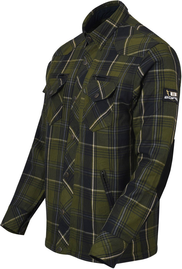 Bores Lumberjack Premium Camicia Moto Verde/Nero/Bianco L Figura 2