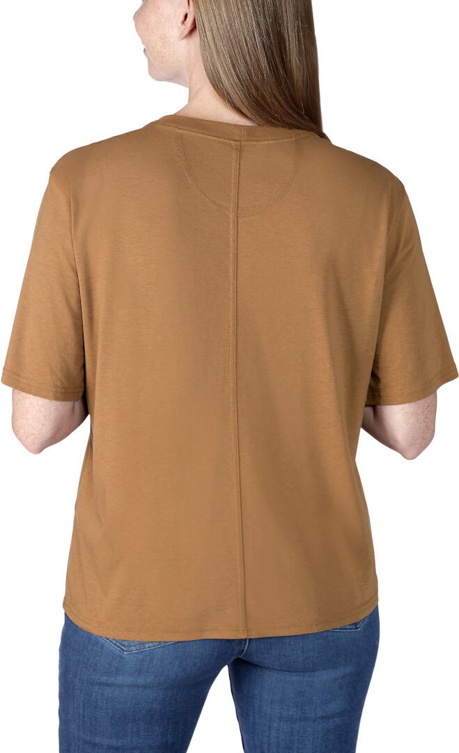 Carhartt Loose Fit Lightweight Short Sleeve Crewneck Ladies T-Shirt brown M Figure 3
