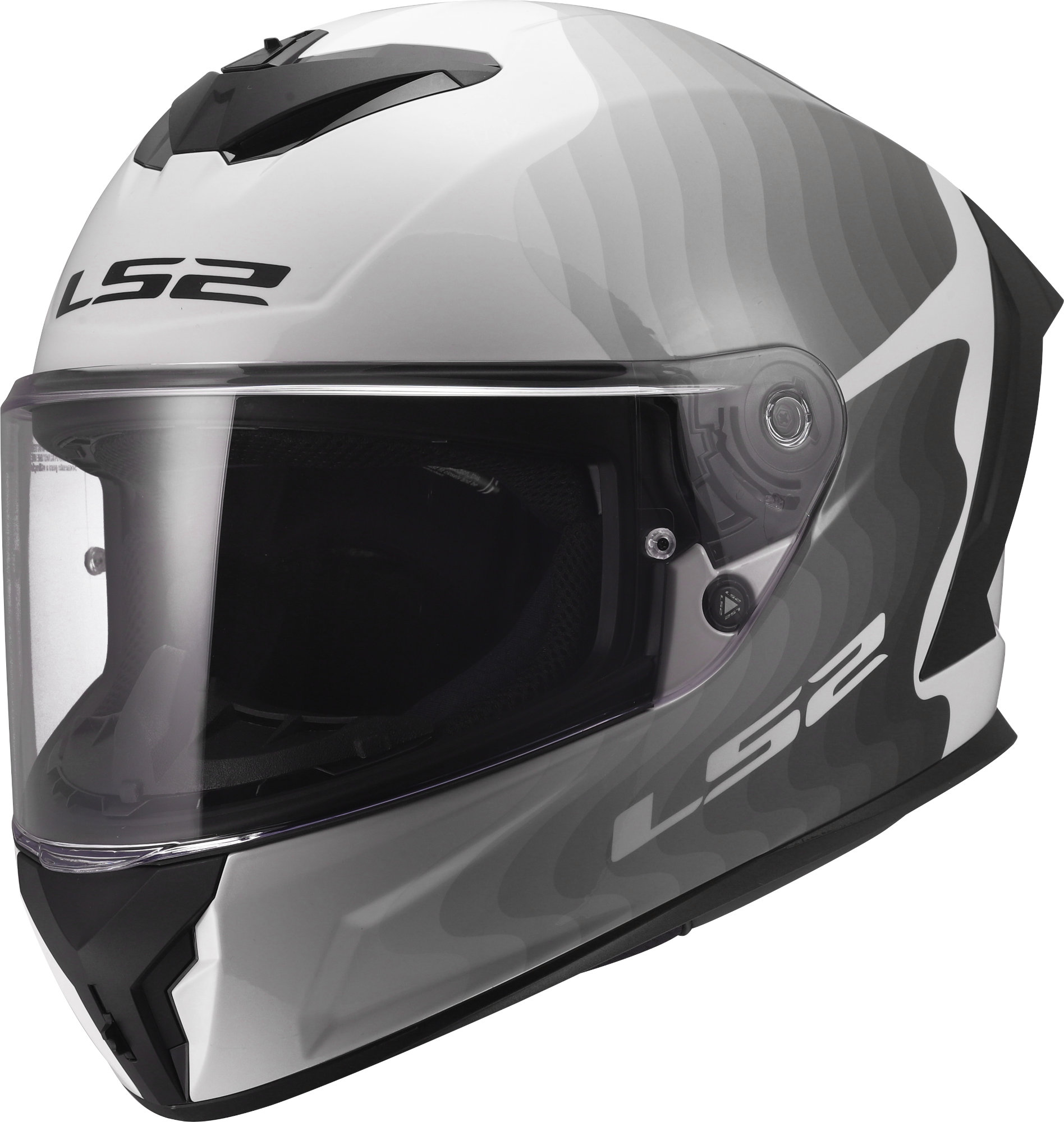 LS2 FF820 Rapid III Flow Helm weiß/grau L (59/60) Abbildung 1
