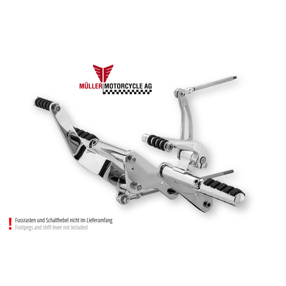 MÜLLER MOTORCYCLE Footrest sistema, modelos H-D Dyna, -99 Artigo principal Figura 1