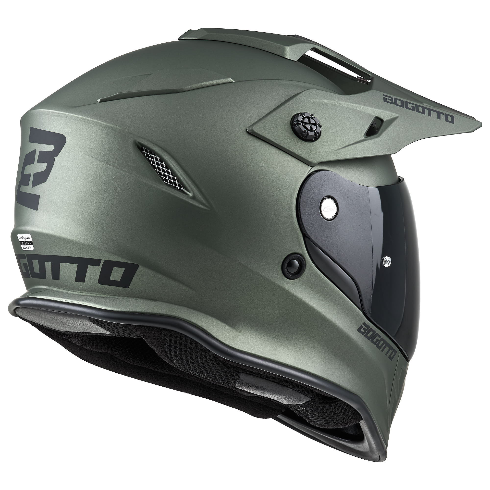 Bogotto H331 Enduro Helmet green matt L (59/60) Figure 5