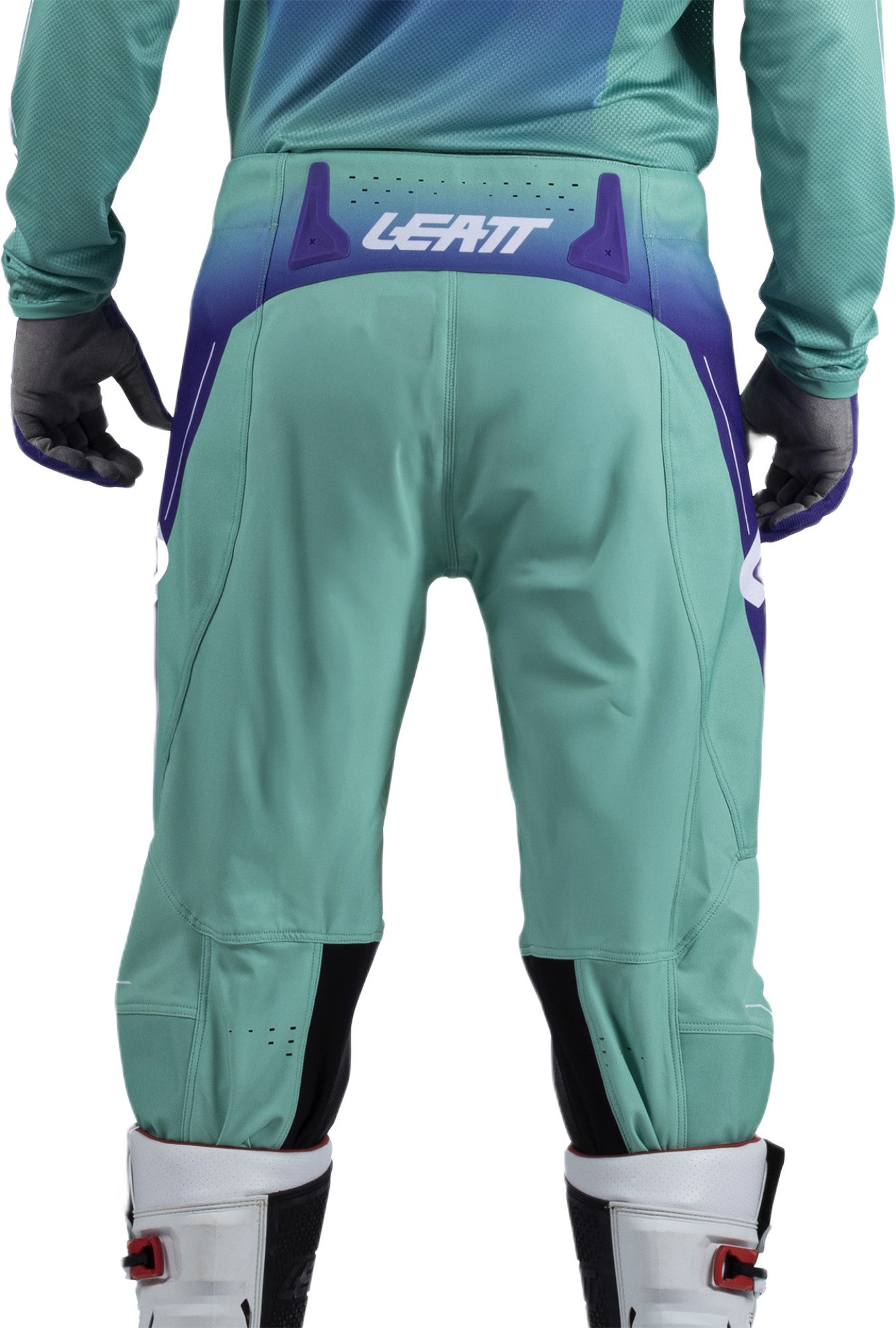 Leatt Moto 4.5 V26 Pantalons de motocross violet/vert M Figure 4