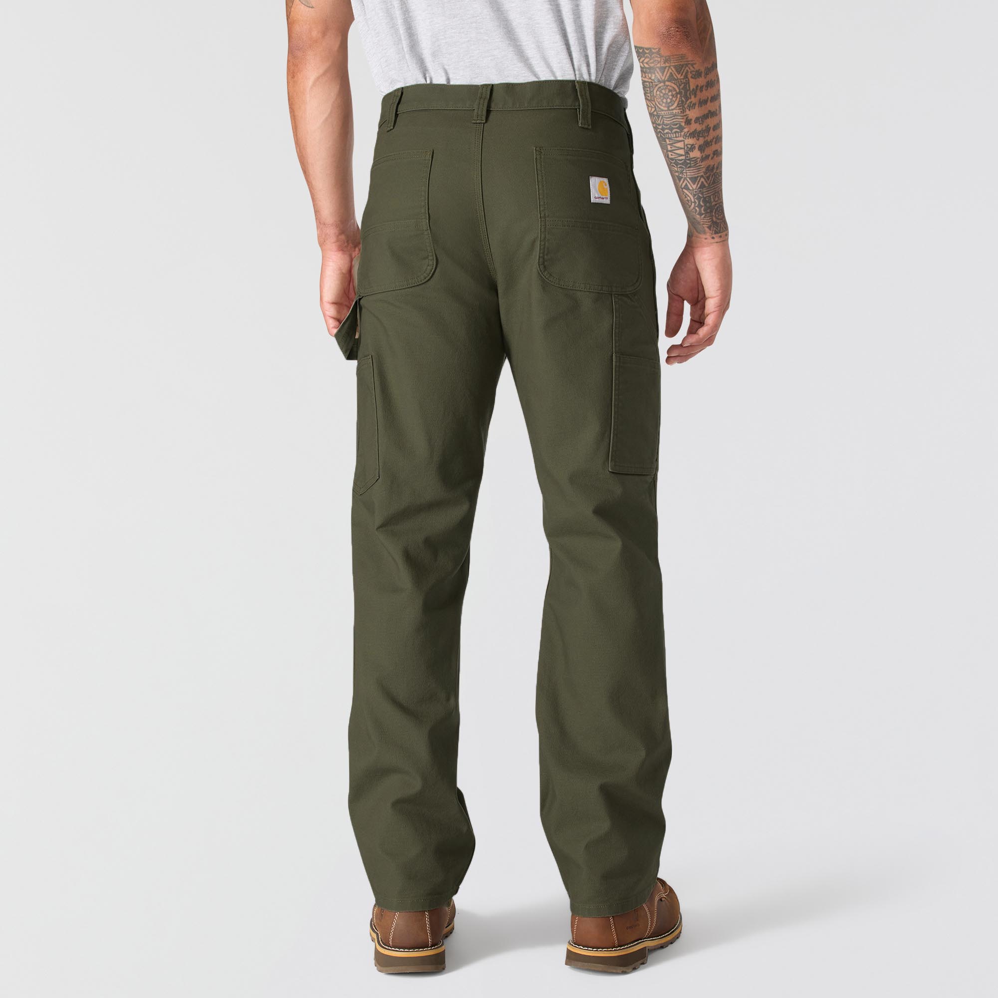 Carhartt Relaxed Straight Rugged Flex Duck Dungaree Hose dunkles oliv 40 (32) Abbildung 4