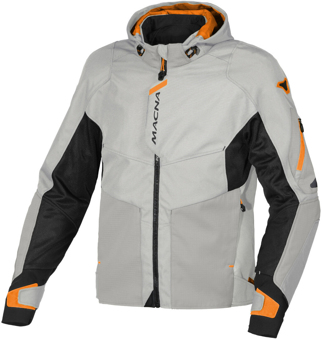 Macna Beacon waterproof Motorcycle Textile Jacket grey L Figure 1