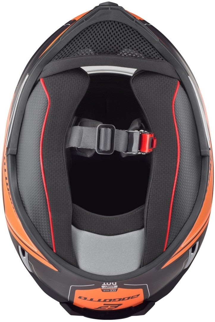 Bogotto FF110 Cinder Hjelm sort mat/orange S Figur 5