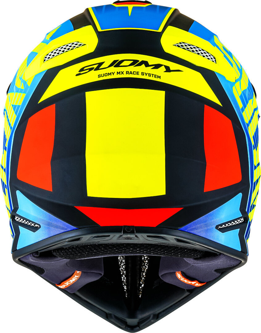 Suomy X-Wing Amped E06 Motocross hjälm svart/blå/gul XS (53/54) Figur 4