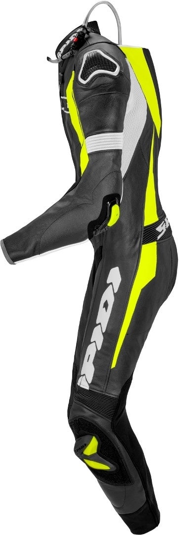 Spidi Sport Warrior Pro Perforated One Piece Motorcycle Leather Suit black/yellow 50 Figure 2