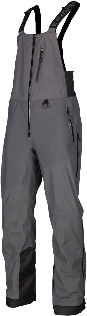 Klim Storm 2022 Snowmobile Bib Pants grey/black M Figure 1