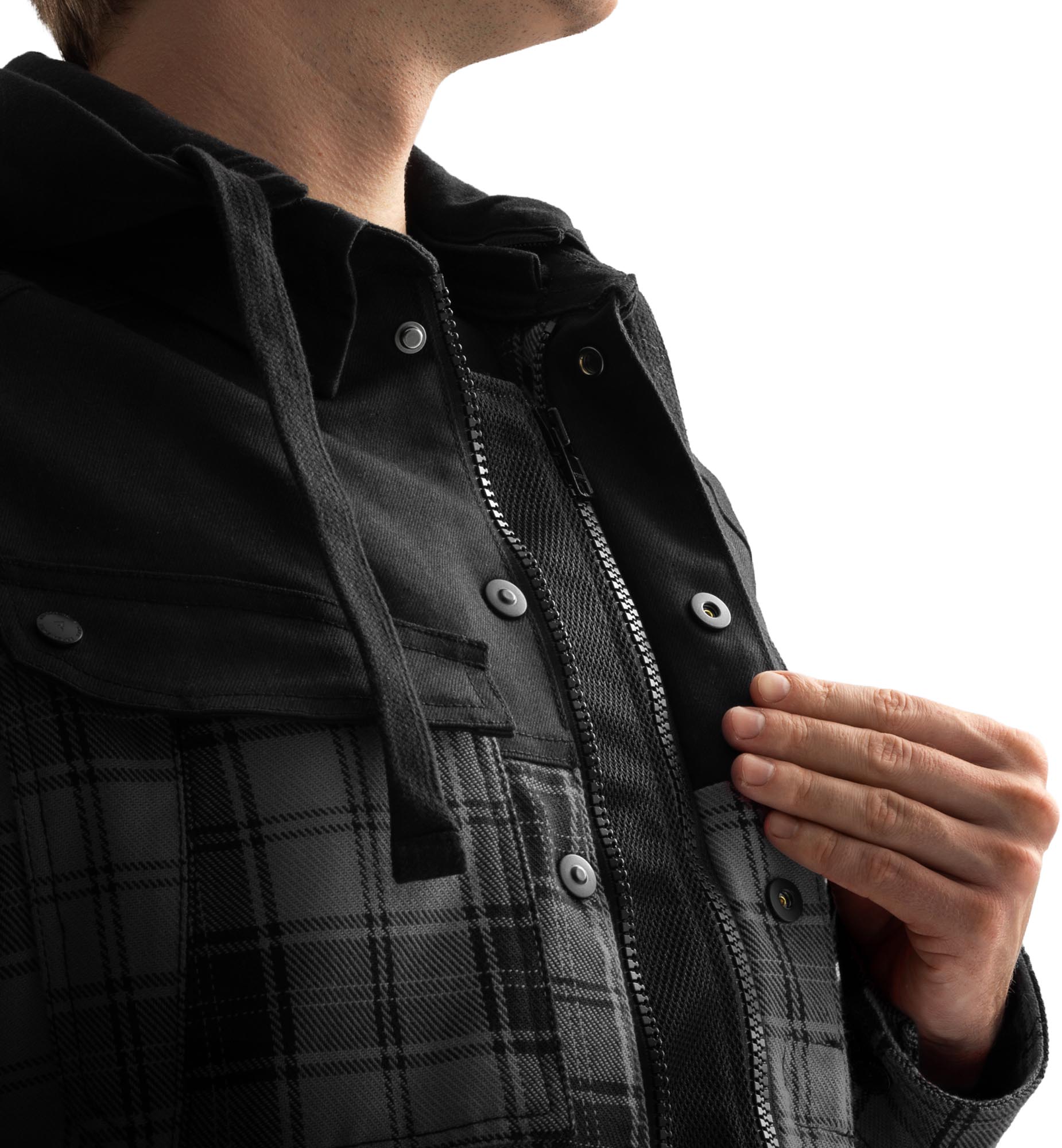 Side view of Rebelhorn Shifter Motorcycle Shirt