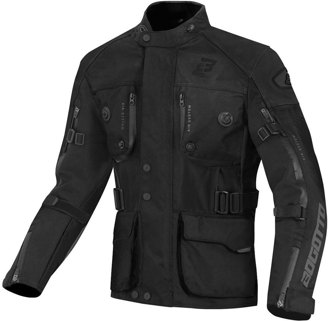 Bogotto Explorer-Z waterproof Motorcycle Leather- / Textile Jacket black 3XL Figure 1