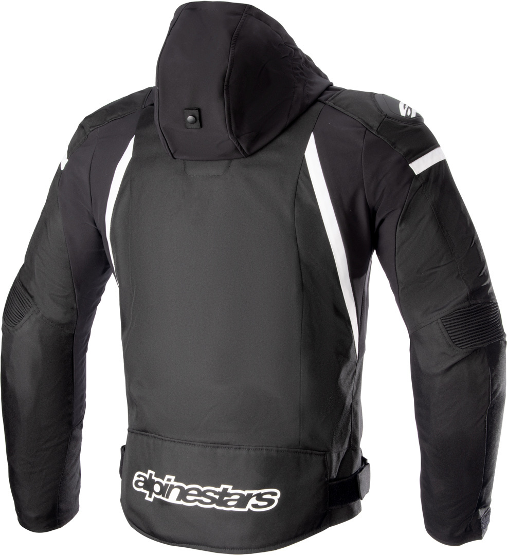 Alpinestars Zaca Jachetă textilă impermeabilă pentru motociclete alb/negru L Figura 2