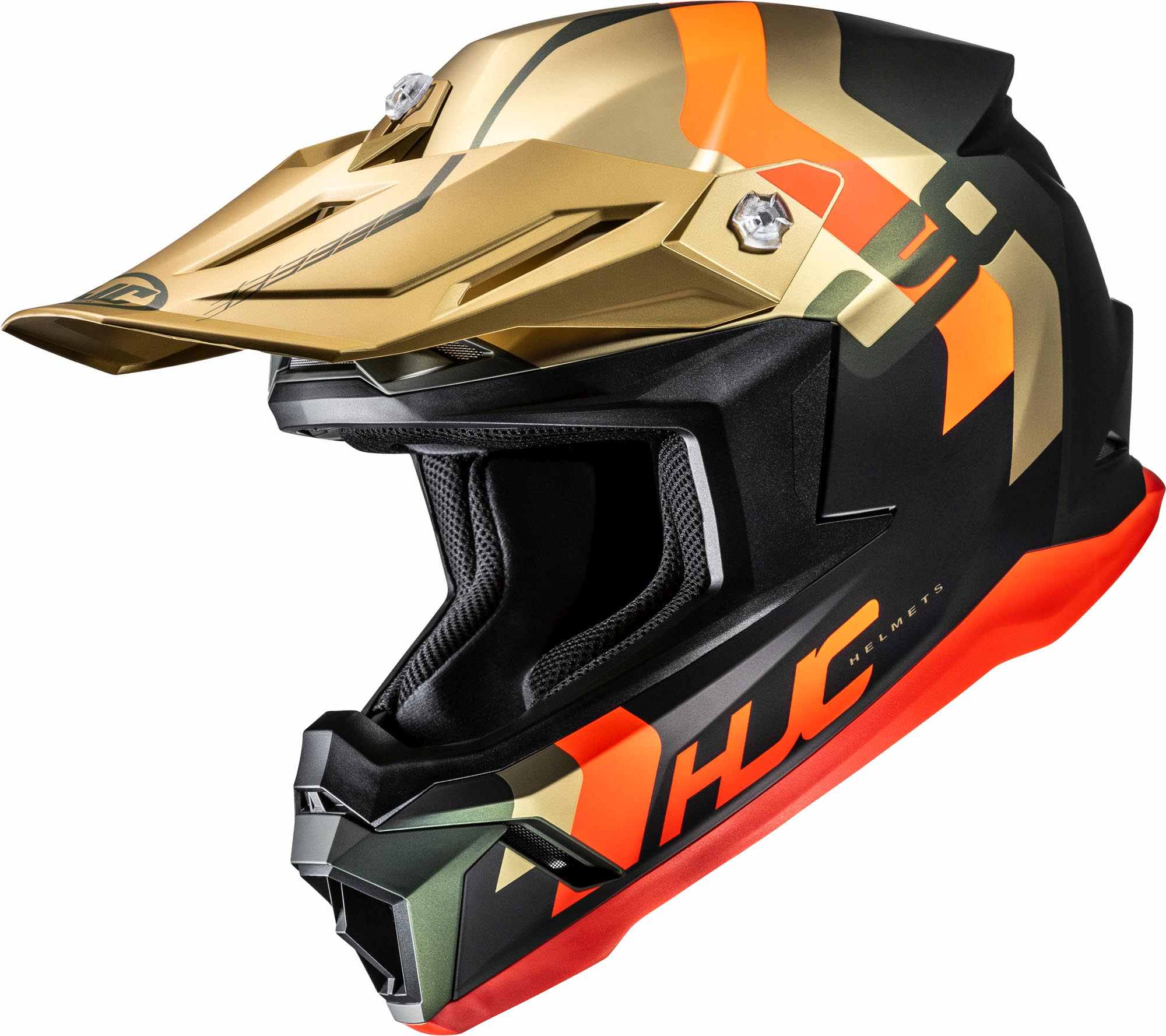 HJC C50 Primal Casco da motocross nero/rosso/oro S (55/56) Figura 1